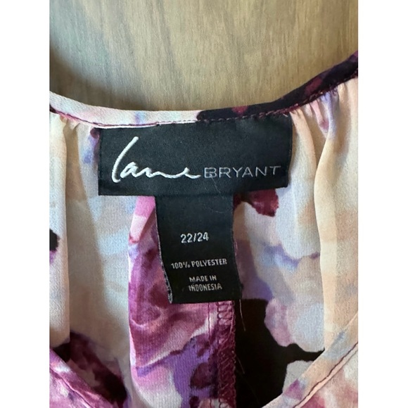 Purple Floral Sheer Top - Picture 2 of 8